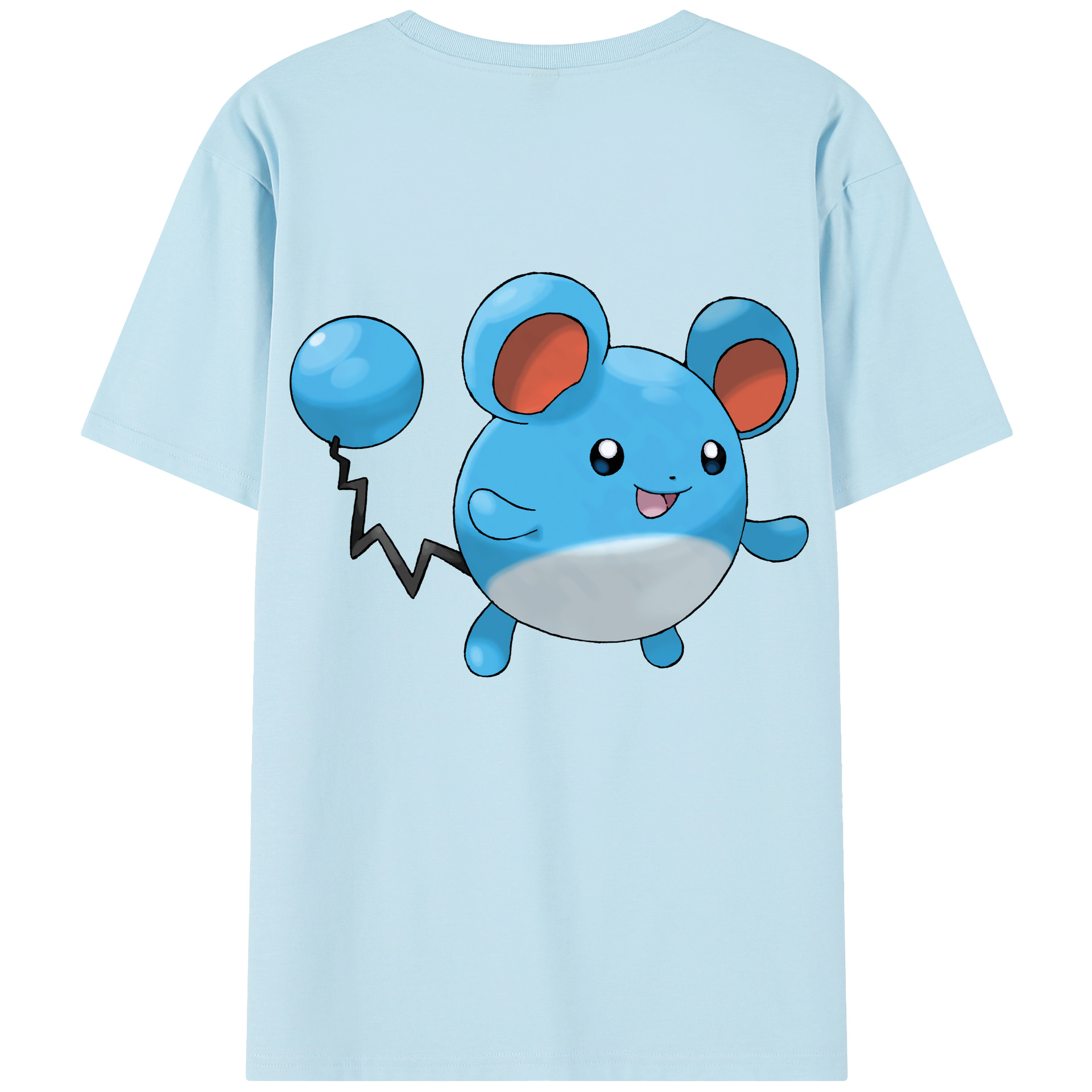 （画像用） ポケットモンスター Pokémon 綿100％半袖Tシャツ（背面プリント）